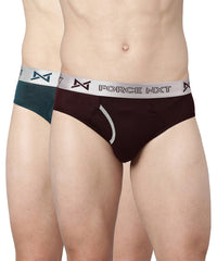 Premium Supima Cotton Four Way Stretch way Mens Pack of 2 Solid Brief