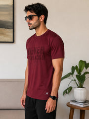 Force NXT Men's Premium Microfiber Fabric Half-Sleeves Chest Printed Round Neck T-Shirt