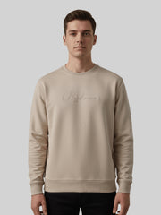 Force NXT Men's Combed Cotton Full Sleeves Solid Sweatshirt