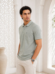 Force NXT Men's Super Combed Cotton Rich Fabric Half-Sleeves Polo T-Shirt