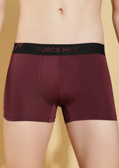 Force NXT Men's Polyamide Microfiber Elastane Stretch Fabric Solid Trunk