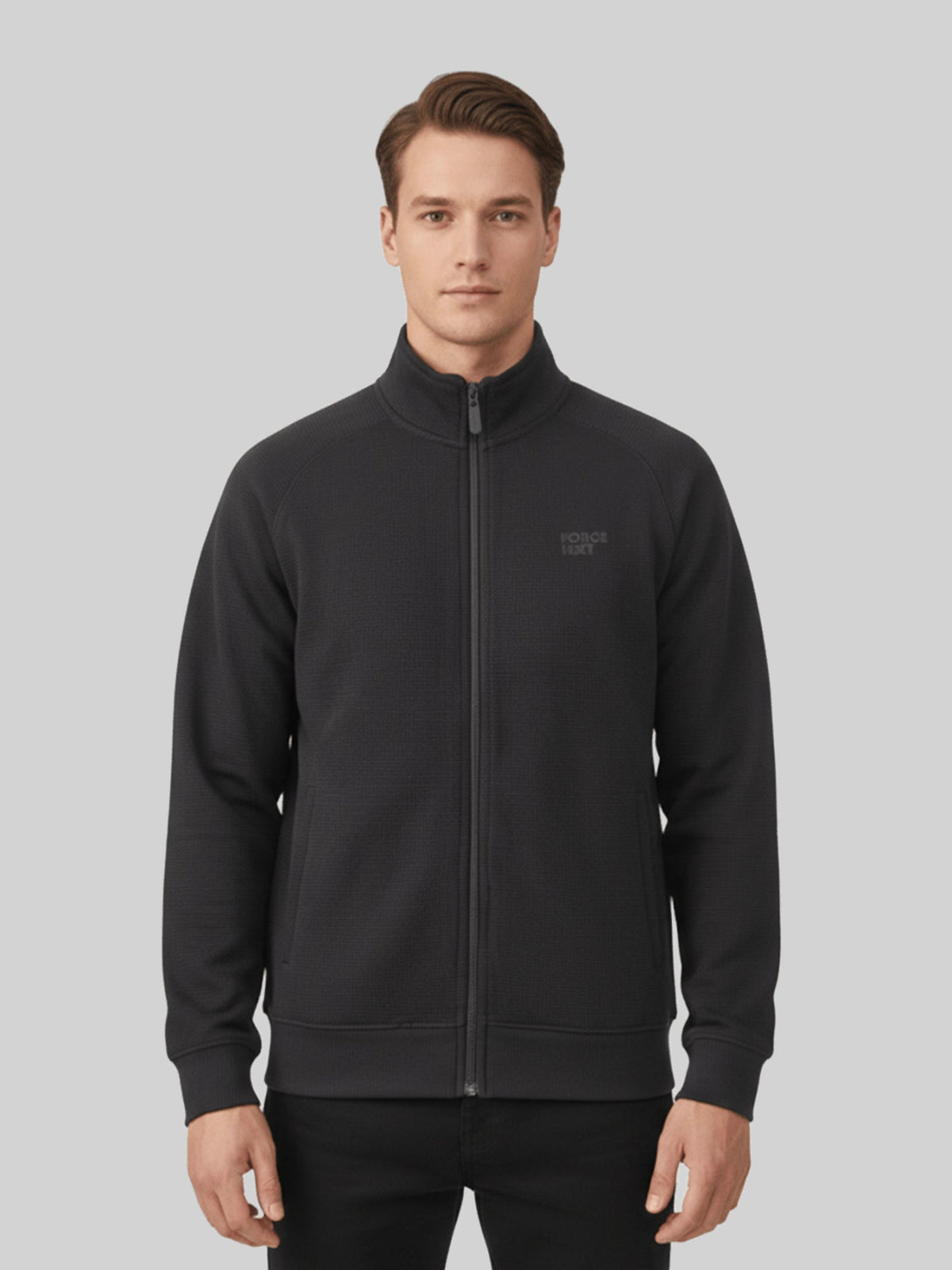 Force NXT Men's Combed Cotton Full Sleeves Solid Jacket