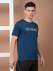 Force NXT Men's Super Combed Cotton Rich Fabric Half-Sleeves Chest Printed T-Shirt