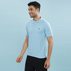 Force NXT Super Combed Cotton Mens Collared Polo Solid T-Shirt