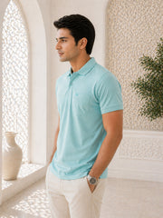 Force NXT Men's Super Combed Cotton Rich Fabric Half-Sleeves Polo T-Shirt