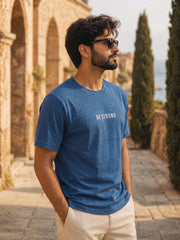 Force NXT Men's Super Combed Cotton Rich Fabric Chest Printed Round Neck T-Shirt