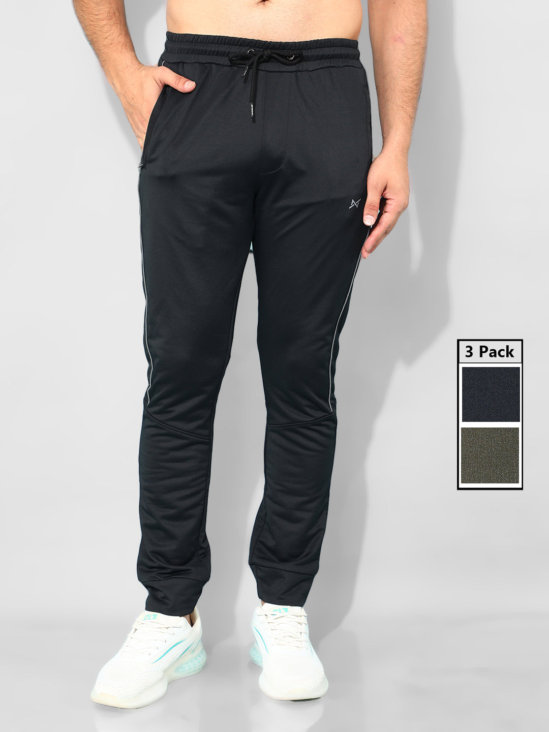 Anti Viral Anti Odour Cool Mens  Pack of 3 Sports Joggers