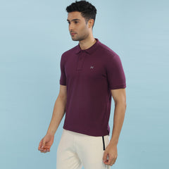 Force NXT Super Combed Cotton Mens Collared Polo Solid T-Shirt