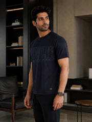 Force NXT Men's Premium Microfiber Fabric Half-Sleeves Chest Printed Round Neck T-Shirt