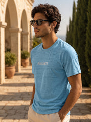 Force NXT Men's Super Combed Cotton Rich Fabric Chest Printed Round Neck T-Shirt