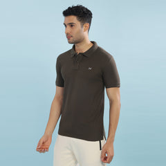 Force NXT Super Combed Cotton Mens Collared Polo Solid T-Shirt