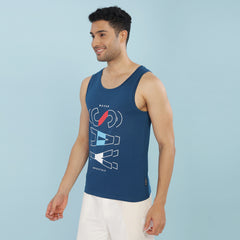 Force NXT Super Combed Cotton Mens Tank Top Printed Vest