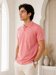 Force NXT Men's Super Combed Cotton Rich Fabric Half-Sleeves Polo T-Shirt