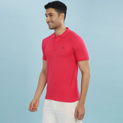 Force NXT Super Combed Cotton Mens Collared Polo Solid T-Shirt
