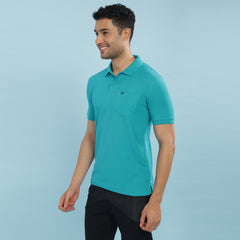 Force NXT Super Combed Cotton Mens Collared Polo Solid T-Shirt