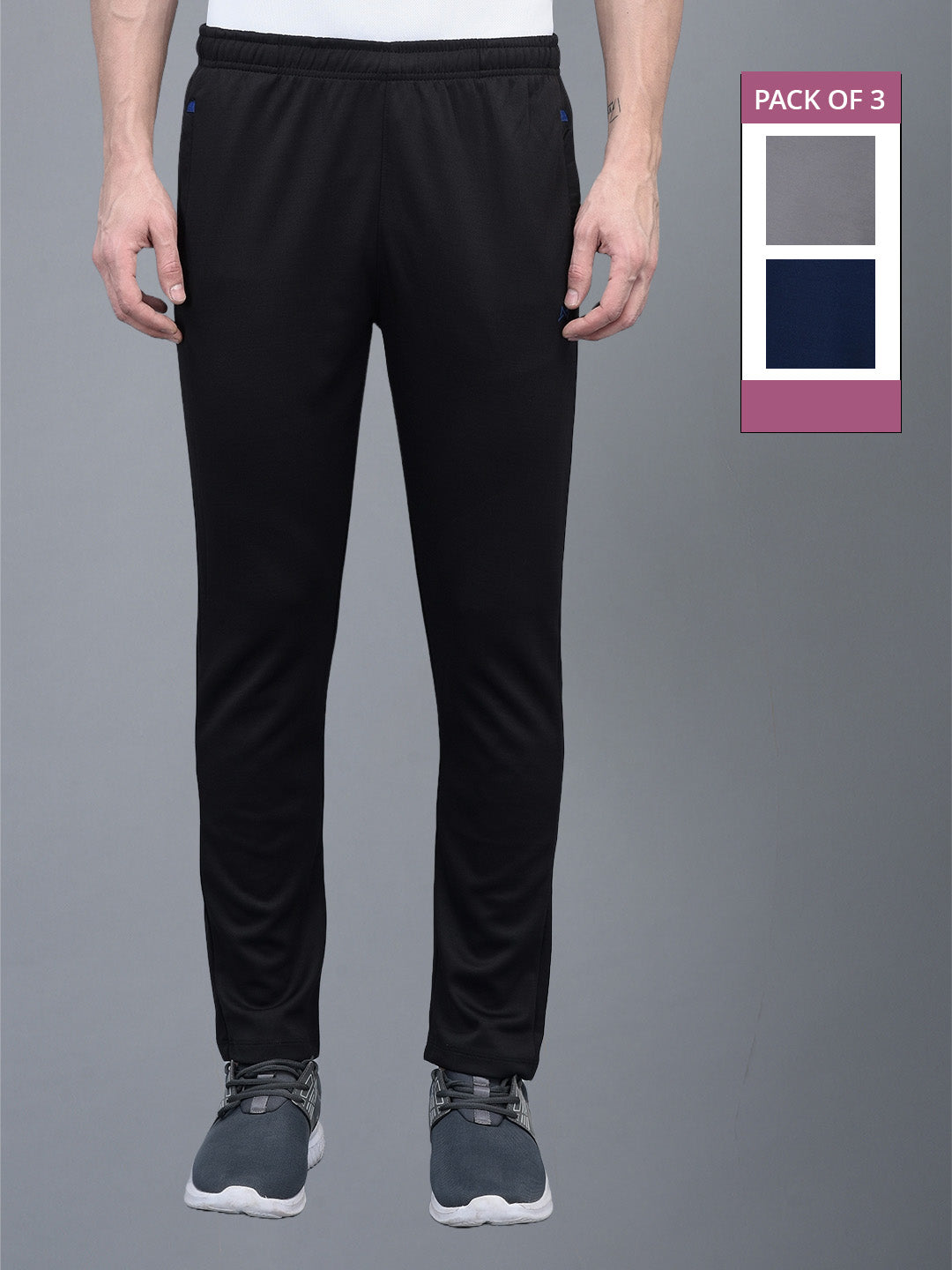 Anti Viral Anti Odour Cool Mens  Pack Of 3 Sports Track Pant
