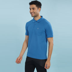 Force NXT Super Combed Cotton Mens Collared Polo Solid T-Shirt