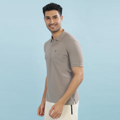 Force NXT Super Combed Cotton Mens Collared Polo Solid T-Shirt