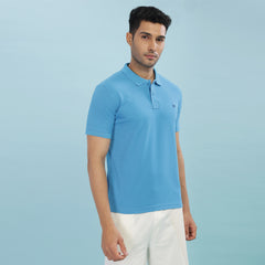 Force NXT Super Combed Cotton Mens Collared Polo Solid T-Shirt