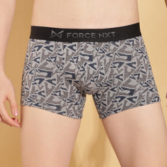 Ultrasoft Super Combed Cotton Elastane Stretch Mens Pack of 3 Printed Trunk