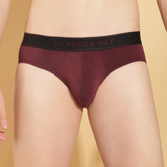 Super Combed Cotton Four Way Stretch Solid Mens Pack of 2 Brief