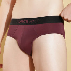 Force NXT Men's Polyamide Microfiber Elastane Stretch Fabric Solid Brief