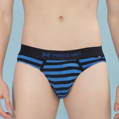 Super Combed Cotton Four Way Stretch Mens Pack of 2 Striped Brief