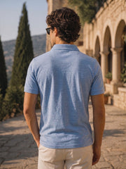 Force NXT Men's Super Combed Cotton Rich Jacquard Fabric Half-Sleeves T-Shirt
