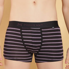 Super Combed Cotton Four Way Stretch Mens Pack of 2 Striped Trunk