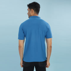 Force NXT Super Combed Cotton Mens Collared Polo Solid T-Shirt