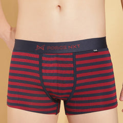 Super Combed Cotton Four Way Stretch Mens Pack of 2 Striped Trunk