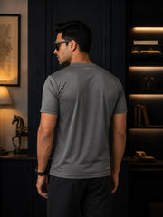 Force NXT Men's Premium Microfiber Fabric Half-Sleeves Chest Printed Round Neck T-Shirt