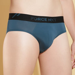 Force NXT Men's Polyamide Microfiber Elastane Stretch Fabric Solid Brief