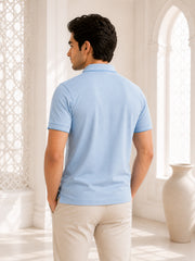 Force NXT Men's Super Combed Cotton Rich Fabric Half-Sleeves Polo T-Shirt
