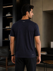 Force NXT Men's Premium Microfiber Fabric Half-Sleeves Chest Printed Round Neck T-Shirt