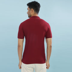 Force NXT Super Combed Cotton Mens Collared Polo Solid T-Shirt