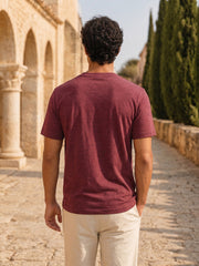 Force NXT Men's Super Combed Cotton Rich Fabric Chest Printed Round Neck T-Shirt