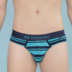 Super Combed Cotton Four Way Stretch Mens Pack of 3 Striped Brief