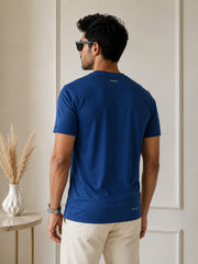 Force NXT Men's Premium Microfiber Fabric Half-Sleeves Chest Printed Round Neck T-Shirt