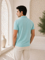 Force NXT Men's Super Combed Cotton Rich Fabric Half-Sleeves Polo T-Shirt
