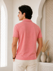 Force NXT Men's Super Combed Cotton Rich Fabric Half-Sleeves Polo T-Shirt