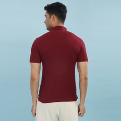 Force NXT Super Combed Cotton Mens Collared Polo Solid T-Shirt