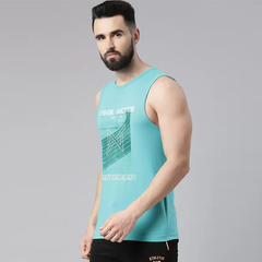 Force NXT Super Combed Cotton Mens Pack of 2 Printed Muscle Tee