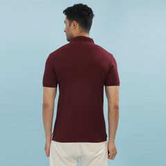 Force NXT Super Combed Cotton Mens Collared Polo Solid T-Shirt