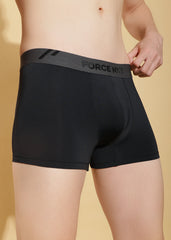 Force NXT Men's Polyamide Microfiber Elastane Stretch Fabric Solid Trunk