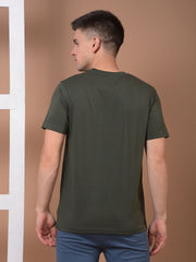 Force NXT Men's Super Combed Cotton Rich Fabric Half-Sleeves Chest Printed T-Shirt