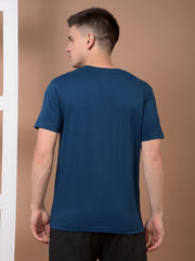 Force NXT Men's Super Combed Cotton Rich Fabric Half-Sleeves Chest Printed T-Shirt