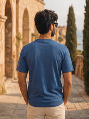 Force NXT Men's Super Combed Cotton Rich Fabric Chest Printed Round Neck T-Shirt