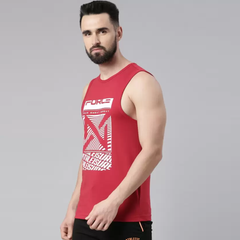 Force NXT Super Combed Cotton Mens Pack of 2 Printed Muscle Tee