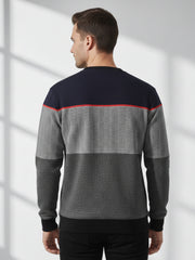 Force NXT Men's Combed Cotton Full Sleeves Colorblock Sweatshirt